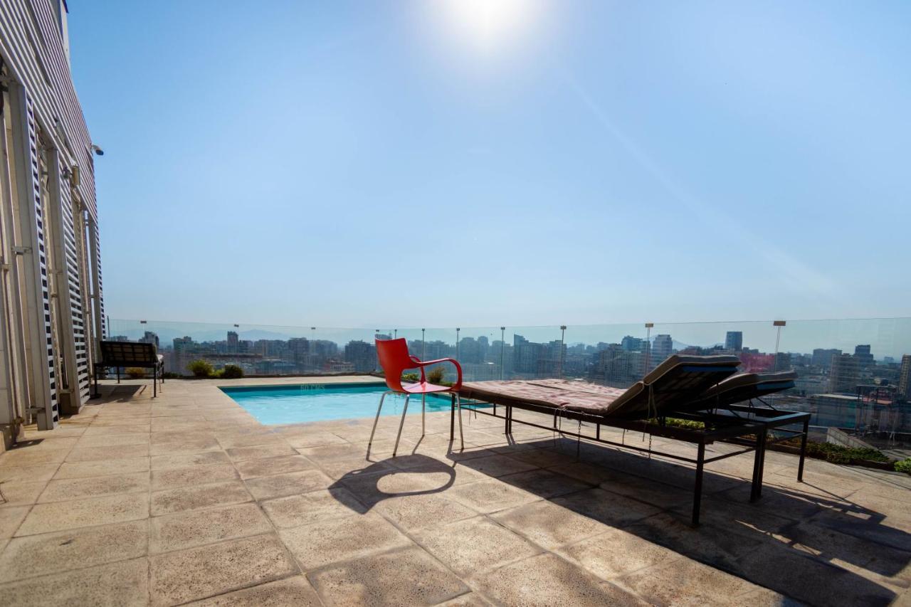 Tribeca Twin Room - Studio With Pool, Wifi, Ac Santiago de Chile Eksteriør billede